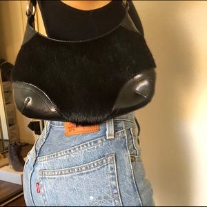Cowhide Leather Purse (baguette bag)